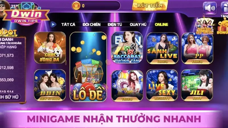 Minigame nhận thưởng nhanh